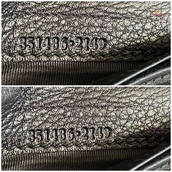 Authentic GUCCI Black Leather Soho Interlocking G Medium Zip Around Wallet - Picture 12 of 14